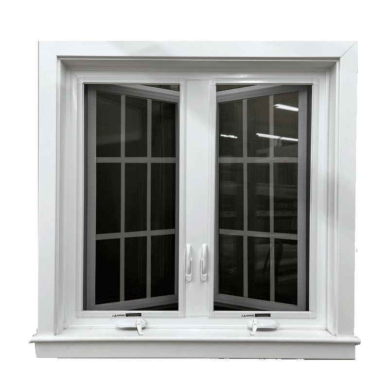United 6000 Series Twin Casement Window with Grids