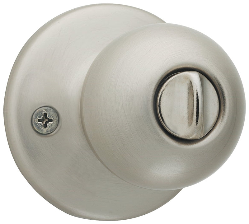 Kwikset 93001-875 Security Polo Knob Lockset, Satin Nickel
