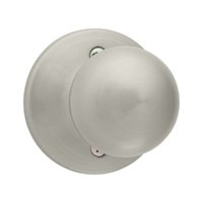 Kwikset 488P 15 CP Dummy Door Knob, 1-7/8 in Dia Knob, Satin