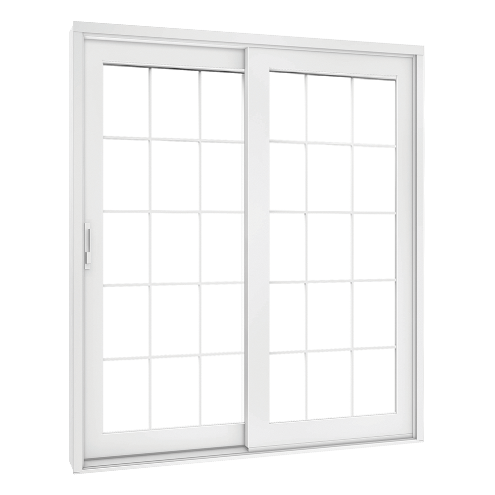 French Slider 670 Vinyl Slider Patio Door with Grilles Between the Gla –  Remodelers Outlet, image size:1000x1000