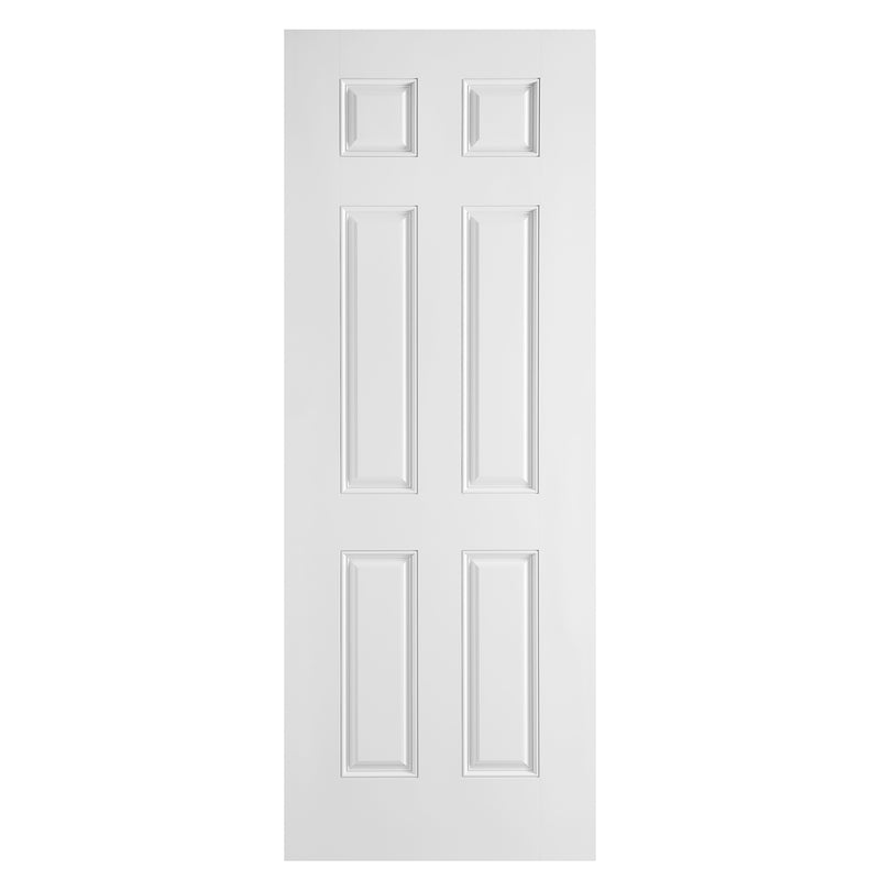 6 Panel Belleville Smooth Fiberglass Prehung Doors with Casing