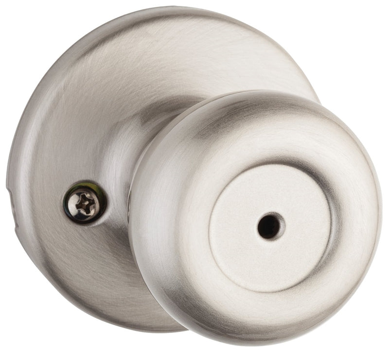 Kwikset 300T-15 CP Privacy Door Knob, Satin Nickel – Remodelers Outlet