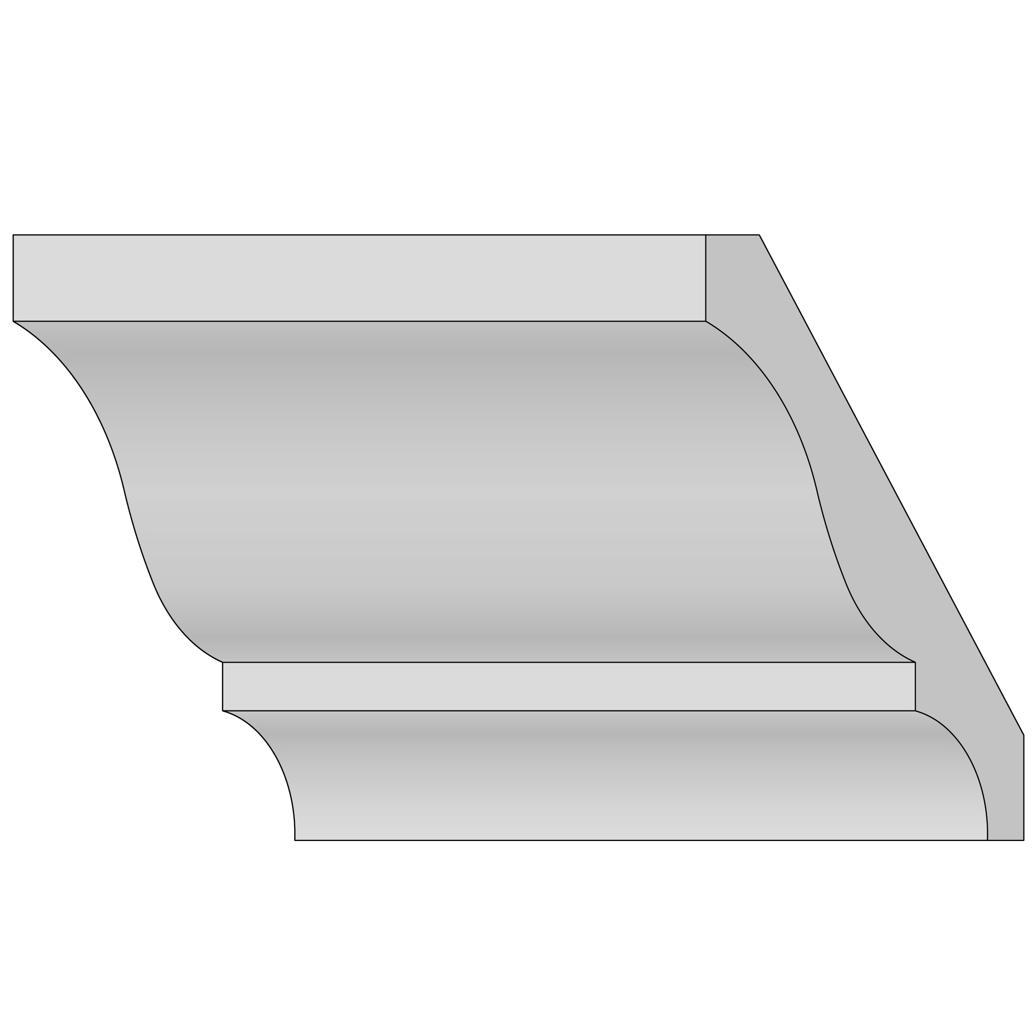 3-7/16 Primed Stafford Casing, 16' Length