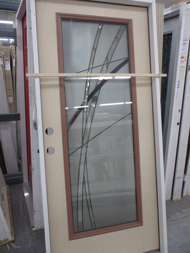 Surplus 3/0 x 6/8 Smooth Fiberglass Full Lite Door