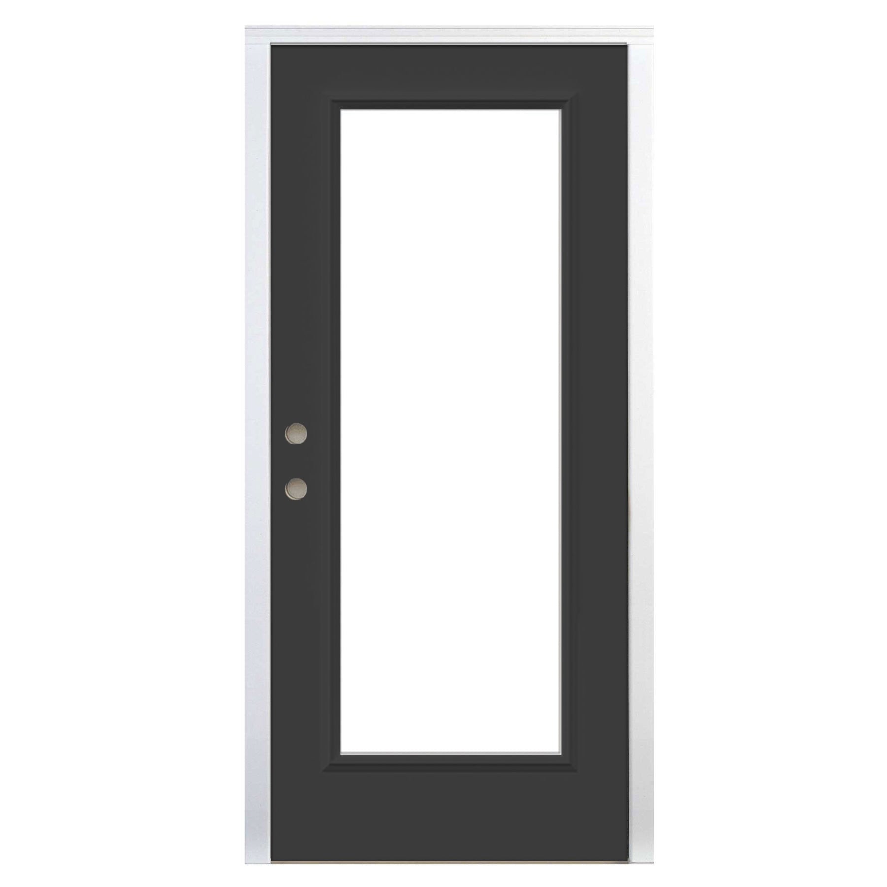 Full Lite Exterior Door Steel Full Lite Prefinished Door – Remodelers Outlet