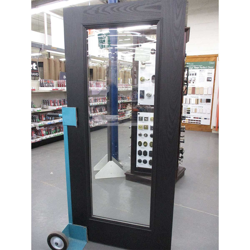 Surplus Oak Textured Fiberglass Full Lite Door SLAB ONLY