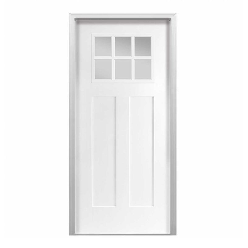 Craftsman Smooth Fiberglass Prehung Exterior Door