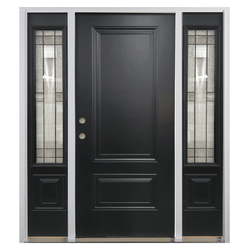 Exterior 2 Panel Steel Door With Portrait Glass Sidelites Remodelers exterior-2-panel-steel-door-with-portrait-glass-sidelites-remodelers