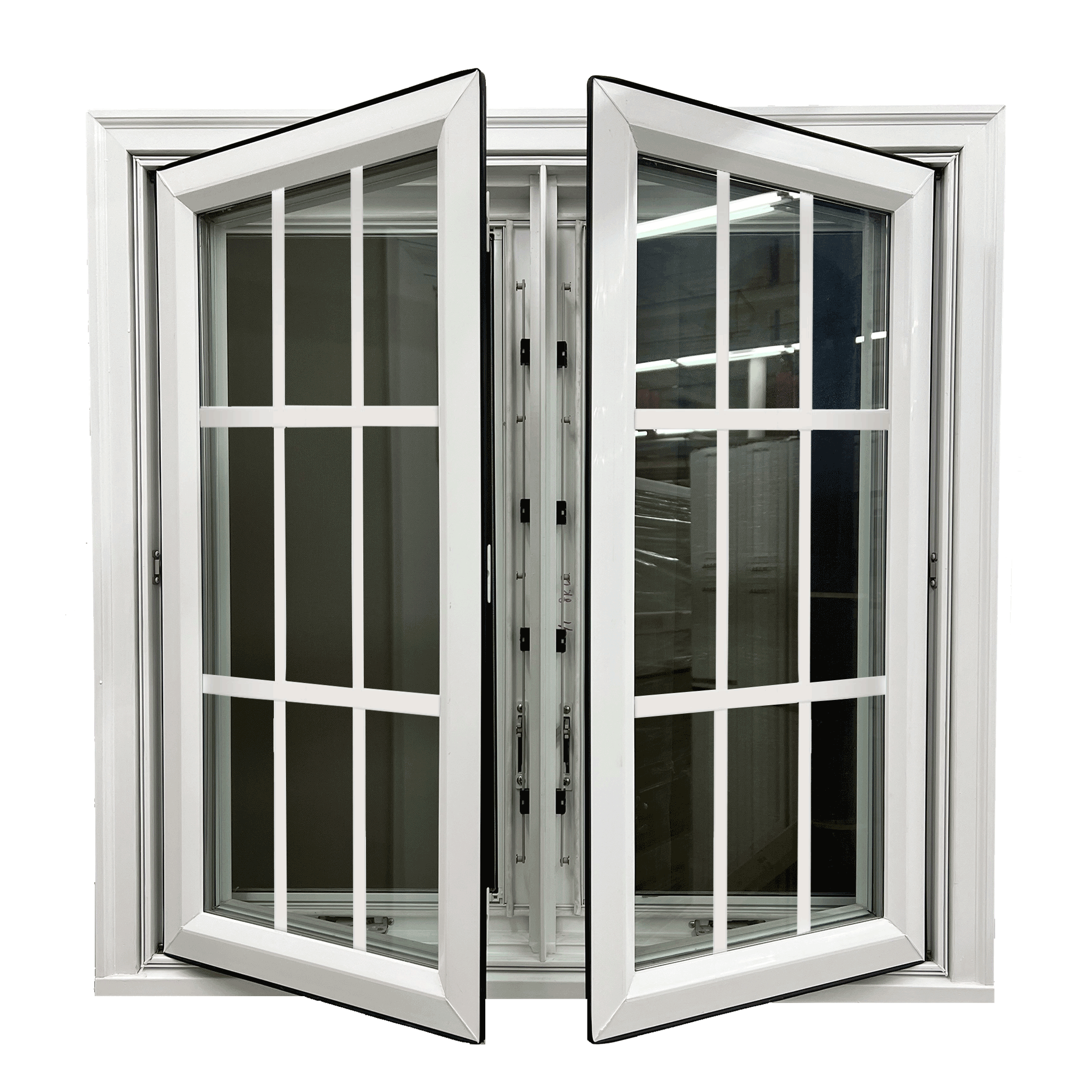 Vinyl Twin Casement with Grids Remodelers Outlet