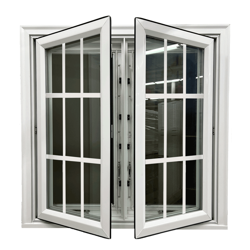 United 6000 Series Twin Casement Window with Grids