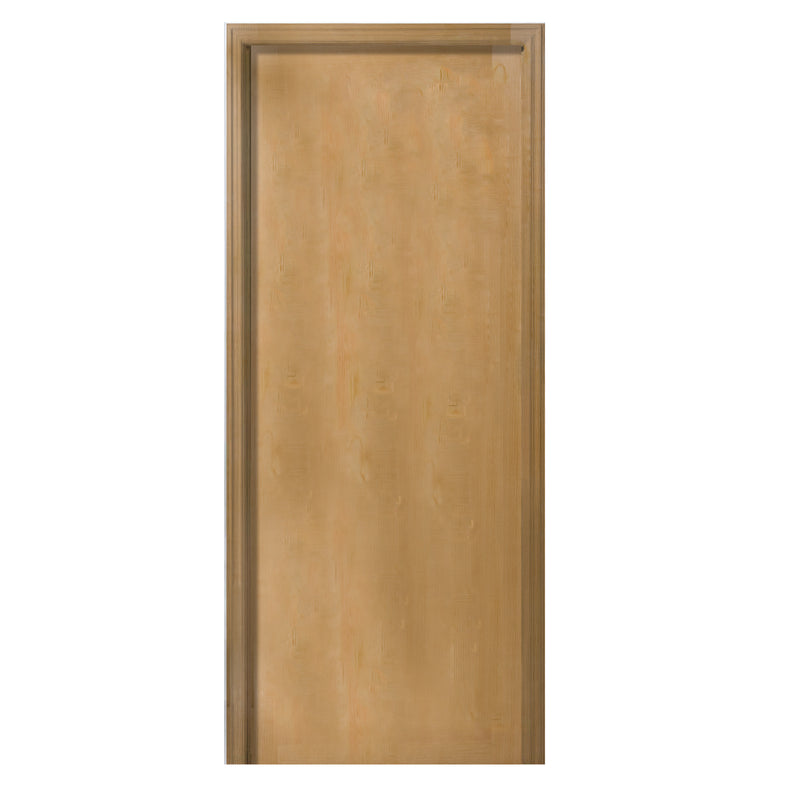 Lauan Solid Core Prehung Interior Door, Clear Flat Jamb, No casing