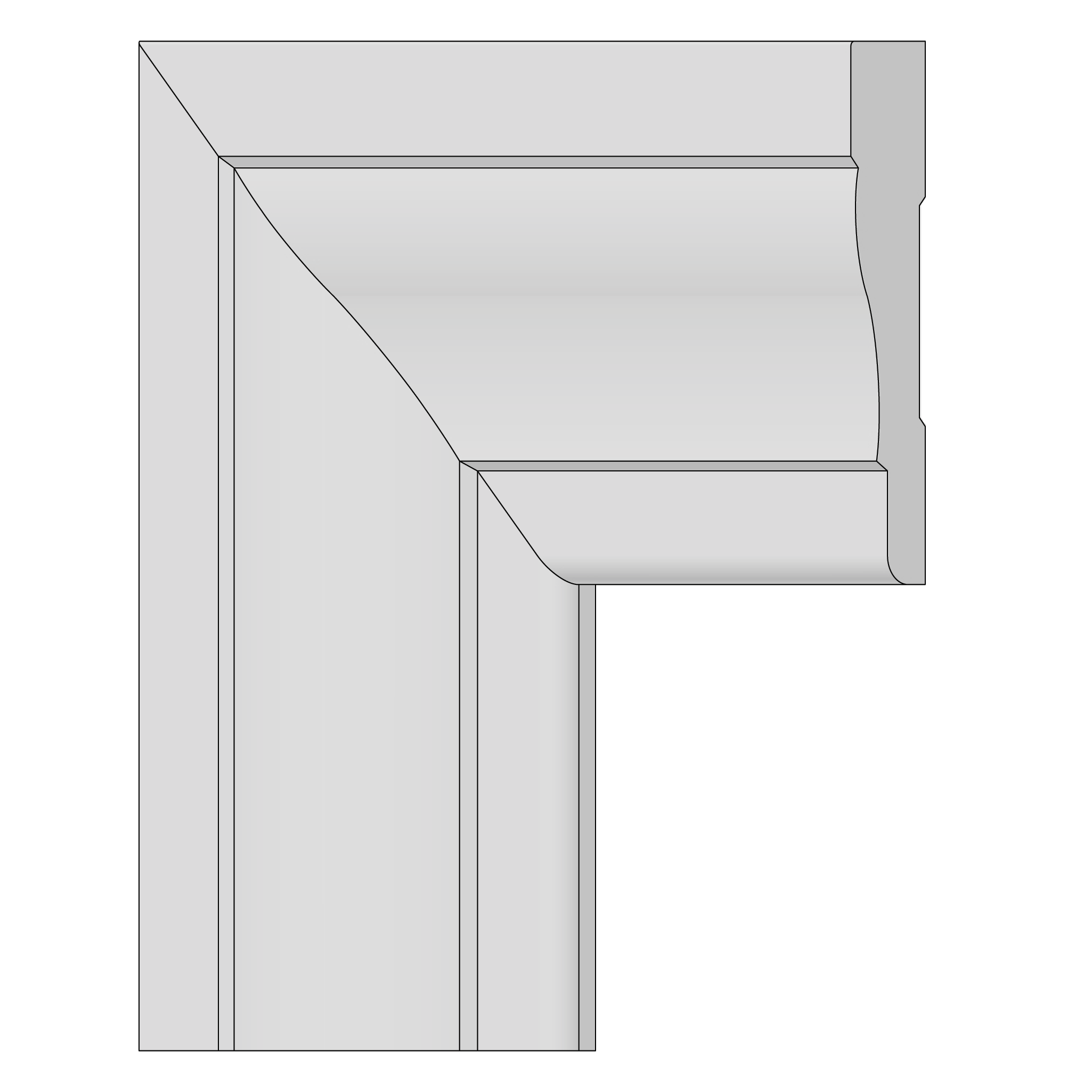 Pvc Colonial Casing 3-1/2